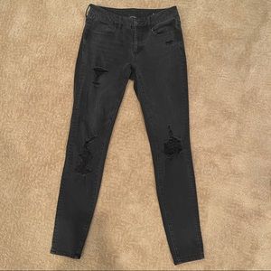 american eagle super stretch skinny jeans. size 6 long